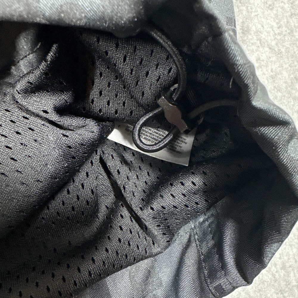 Adidas Track Jacket & Pants Men's Medium Black Logo‎ All Over Print Hooded Lined - Picture 5 of 16